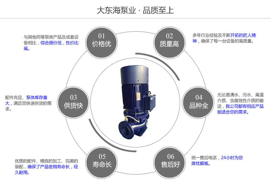 大東海泵業(yè)機封沖洗管道泵質(zhì)量保證圖